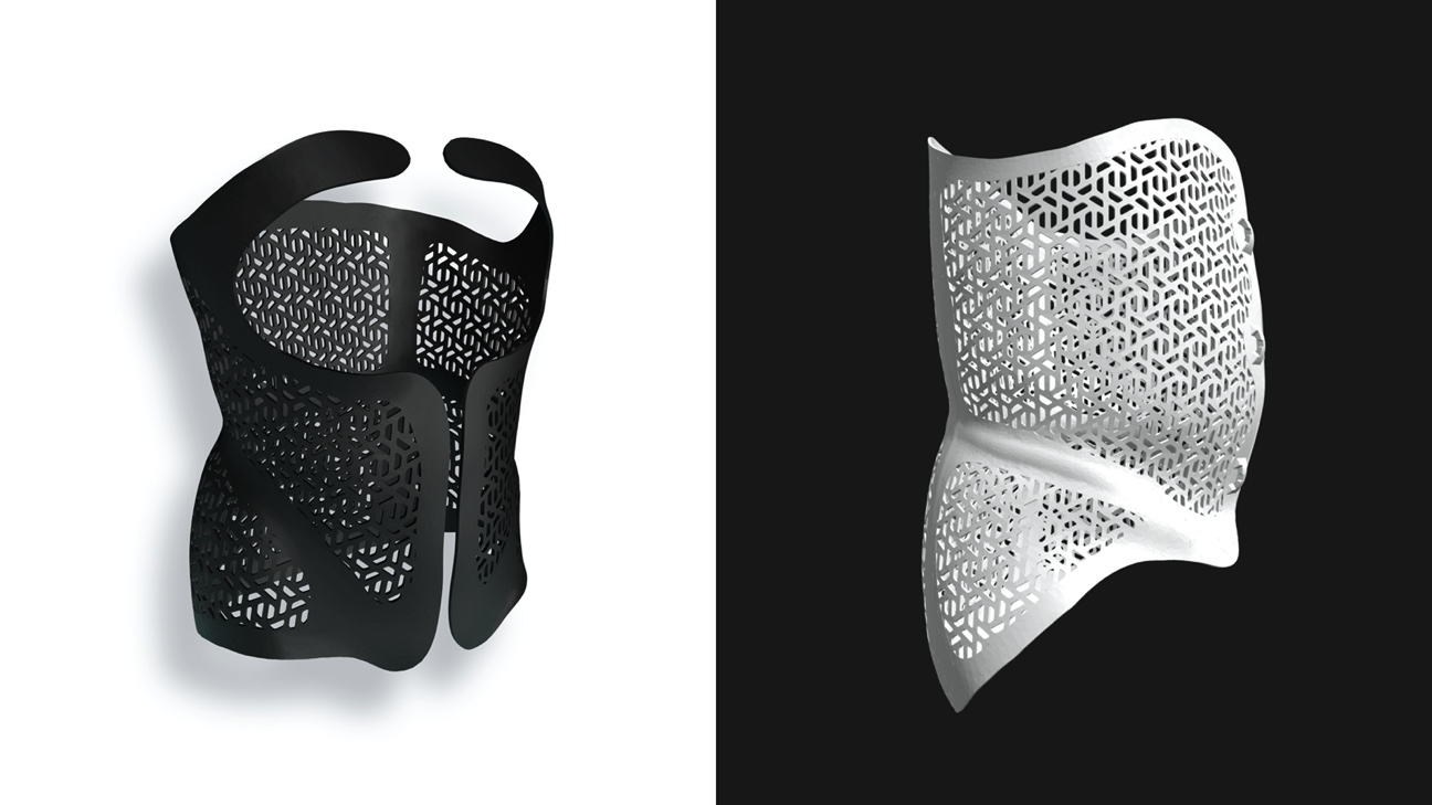 Exos Showcases ‘Armor’ Customizable 3D Printed Back Supports at CES 2021
