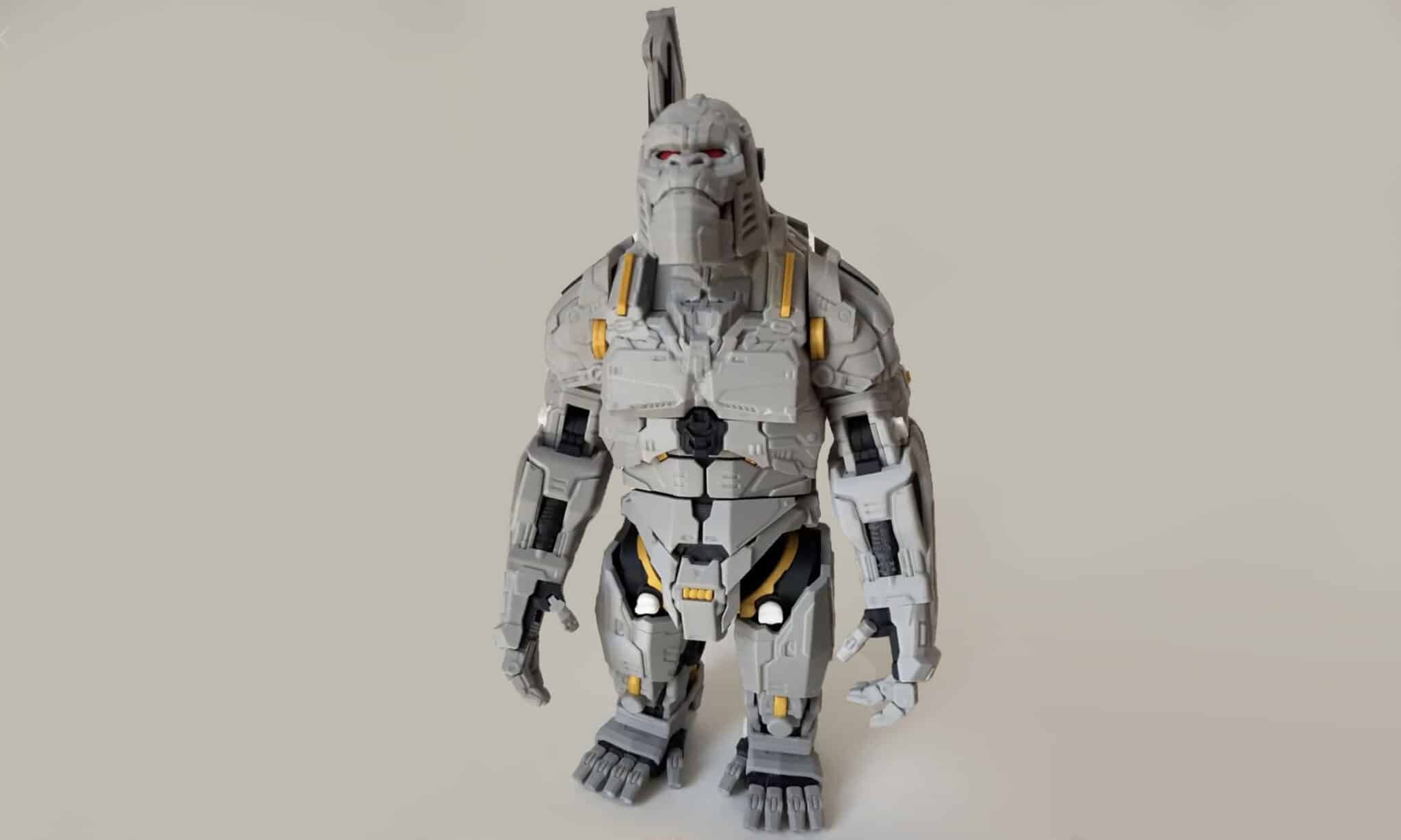 Fdm D Printed Toymakr D Fully Articulated Mecha King Kong Statue Facfox