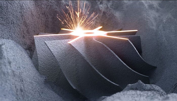 The Laser Powder Bed Fusion process. Image via 3DNatives