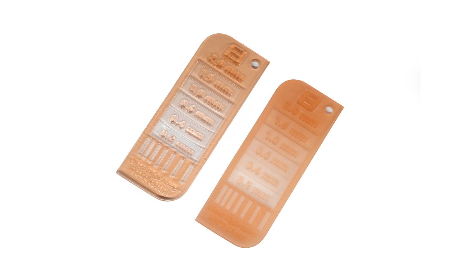 3D-Printed-Material-Thickness-Test-Strips-of-SLA-Clear-High-temp-Resin-100℃_FacFox-4