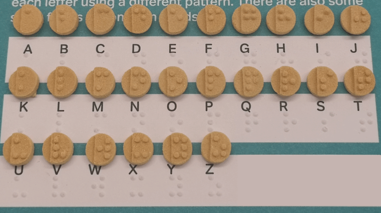 FabRx Printlets designed with Braille-patterned surface to aid visually impaired