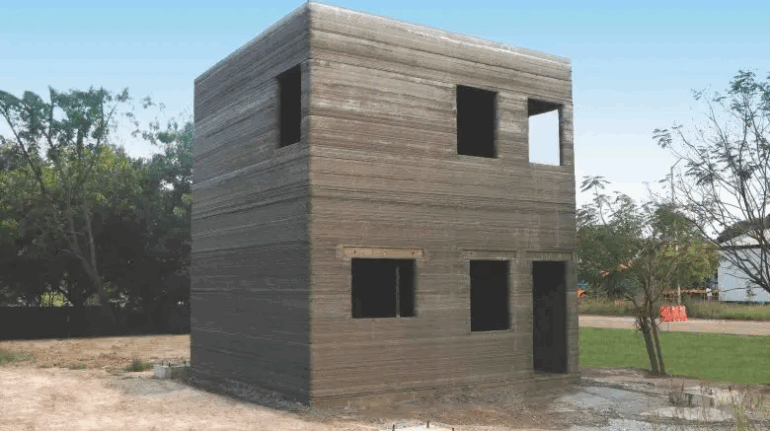 COBOD Printer Builds a Concrete Two-story 3D Printed Building in India