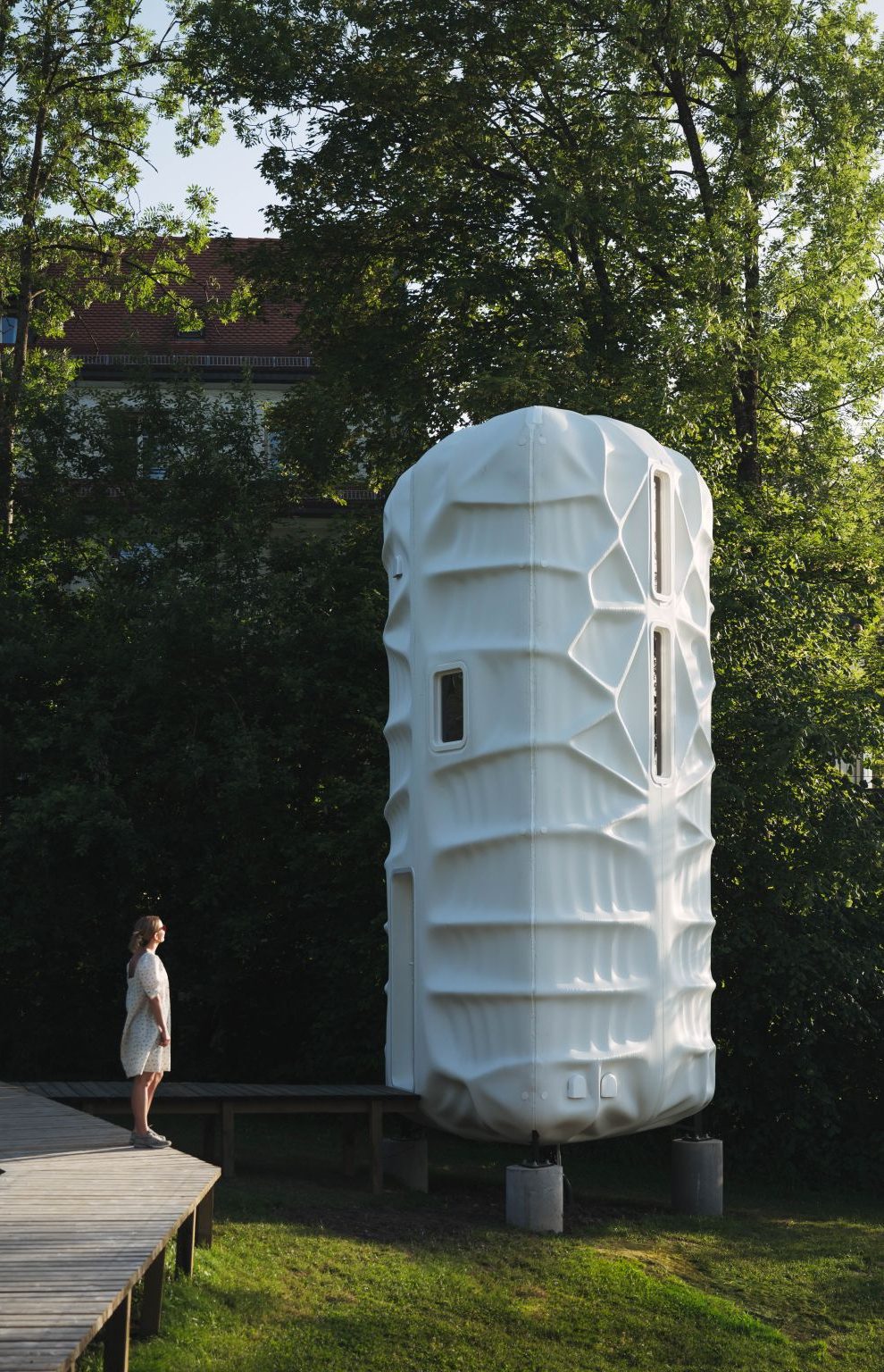 SAGA Space Architects 3D print 7-meter-tall analog moon habitat Professional Additive Manufacturing
