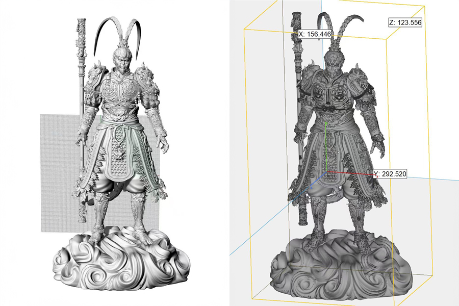 Discover the Perfect Finish for Your Black Myth: Wukong 3D Printed Statue