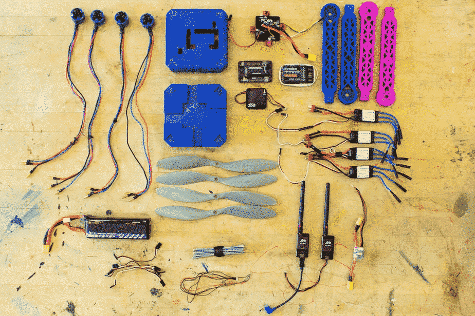 the parts of drone