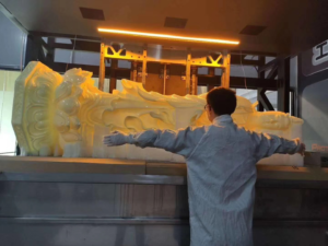 3D Printed Giant Buddha Statue Through One time SLA Printing