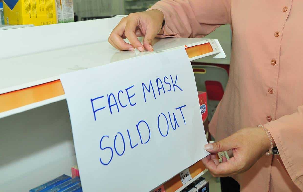 mask sold out during coronavirus