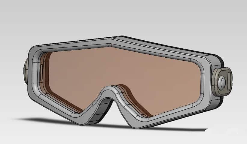 3D printed protective goggle