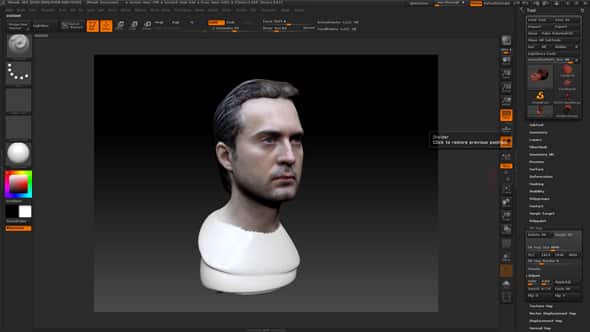 clean up scanned model in zbrush