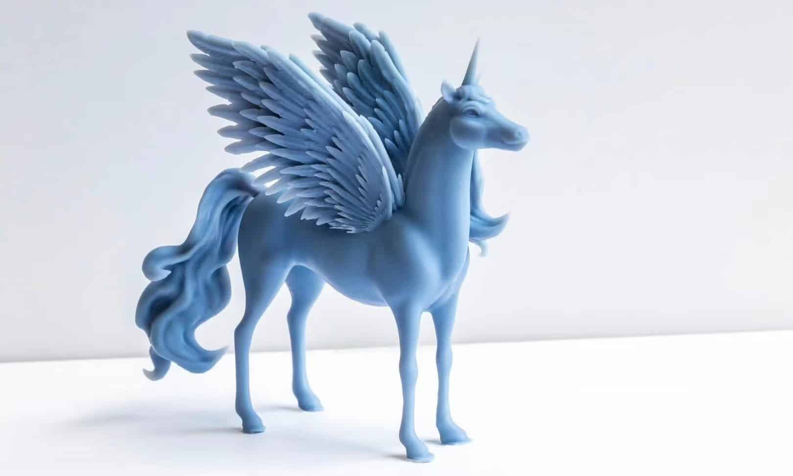 SLA 3D Printed Alicorn Model As Desktop Ornament - FacFox