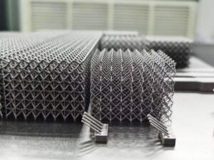 DMLS 3D Printed Metal Display Parts with Uniform Lattice Structure