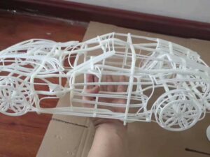 SLA 3D Printed Vehicle Frame with Durable Resin