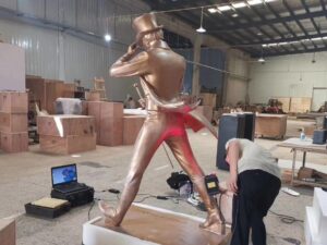 SLA 3D Printed Johnnie Walker Rescale Statue as VIP Gifts