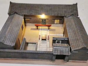 SLA 3D Printed Miniature of The Old Siheyuan Built from Photo