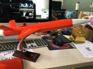 SLA 3D Printed Pencil Airplane Model for Student’s Creation Competition