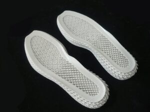 DLP 3D Printed Midsole With Dragon-scale Pattern Using Rubber-like Resin