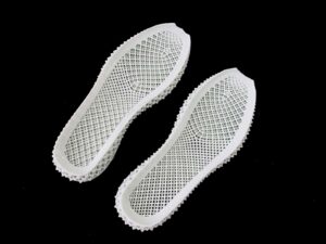 3D Printed Soles With Serration Using DLP Rubber-like Resin