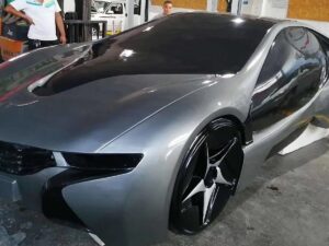 4.2-Meter Long 1:1 Concept Car Model Made with FDM 3D Printing and CNC Machining