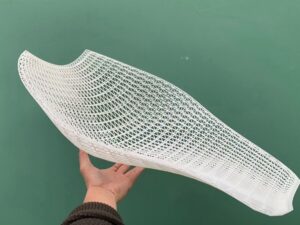 SLA 3D Printed Curved Enclosure With Space Grid Structure