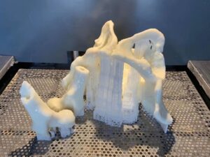 SLA 3D Printed Pelvis and Femur Resin Model