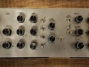 Laser Cut Metal Engraved Faceplate for a Vintage Synthesizer