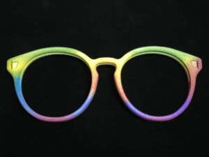 MJF 3D Printed Full-color Nylon Glasses Frame