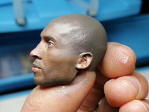 DLP 3D Printed and Fine Painted Kobe Head Statue
