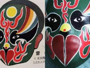 SLA 3D Printed Classical Chinese Opera Pattern Resin Masks