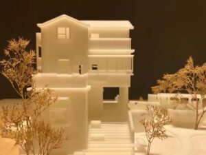 SLA 3D Printed Resin Architectural Models of Detached Houses