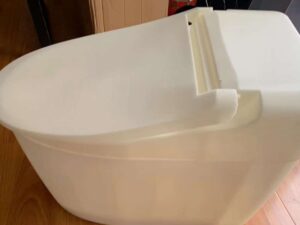 FDM 3D Printed Scaled-down Toilet Plastic Model with ABS