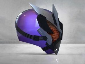 SLA 3D Printed Cosplay Helmet Garage Kit Display Model