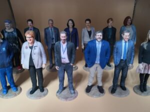 ColorJet 3D Printed Full-color Sandstone Statues of Executives for a Company