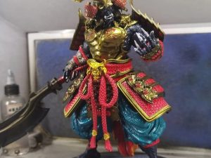 DLP 3D Printed and Fine-painted Oni Ghost Samurai Warrior Resin Figurine