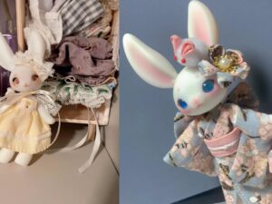 SLA 3D Printed Resin BJD Rabbit Doll and Fan Art Collection