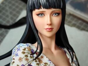 SLA 3D Printed and Fine-painted Black-hair Asian Beauty Scaled-down Figure