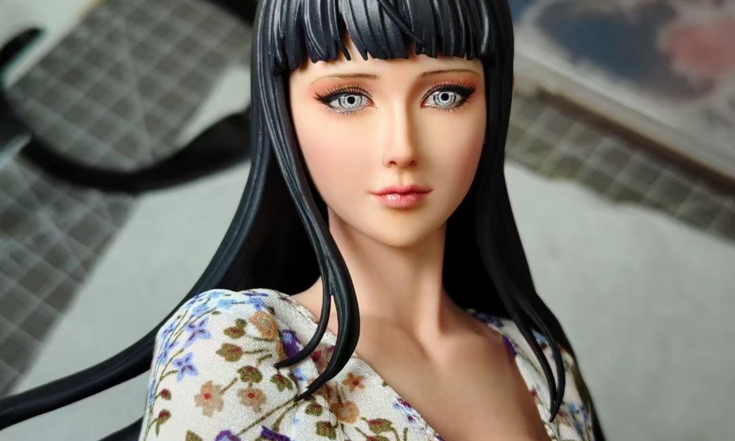 SLA 3D Printed and Fine-painted Black-hair Asian Beauty Scaled-down ...