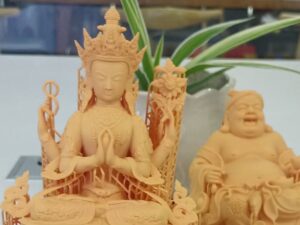 DLP 3D Printed Mini Buddha Resin Statues with Delicate Details