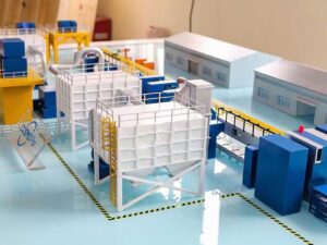 SLA 3D Printed Scaled-down Prototype of Factory Production Line