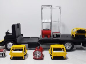 SLA 3D Printed Long Truck Scaled-down Resin Prototype as Student Project