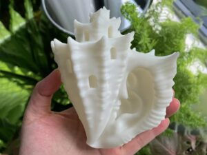 SLA 3D Printed Seashell Ear Castle Resin Artwork Home Decor