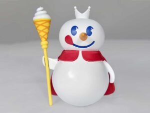 SLA 3D Printed Snowman Mascot for Milk Tea  Branding