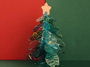 Desktop Christmas Tree Home Decoration Made with Laser Cut Acrylic Parts