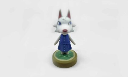 PolyJet 3D Printed Animal Crossing Villager Whitney the Wolf Full-color Statue