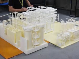 SLA 3D Printed and Painted Factory Resin Display Model