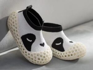 SLS 3D Printed TPU Toddler Panda Shoe Soles