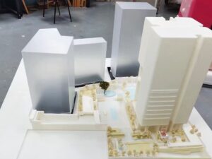 Building Exterior Architecture Models Made with 3D Printing and Laser Cutting