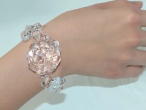 SLA 3D Printed Clear Resin Water-like Bracelet