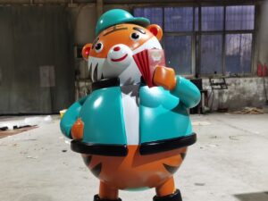 Binder Jet 3D Printed Large-format Cartoon Tiger Statues for a Skincare Brand’s Promotion