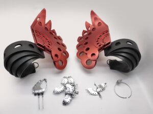 SLA 3D Printed Steampunk Gear Earrings and Hair Decoration Prototypes with Tough Resin