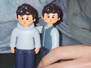 SLA 3D Printed Boyfriend Resin Figurine Built with C4D
